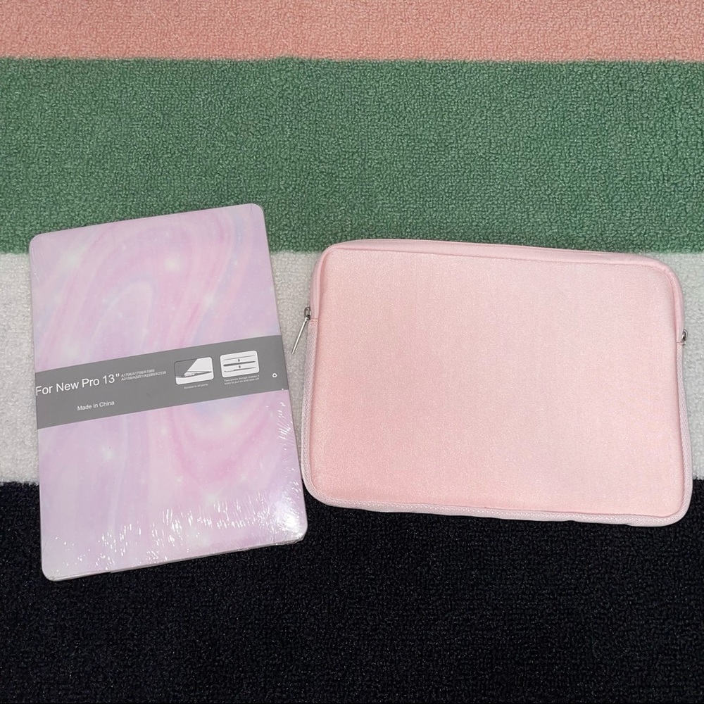 💻 3-Pc Apple Mac Book New Pro 13” Shell Protector and Soft Zip-Up Case